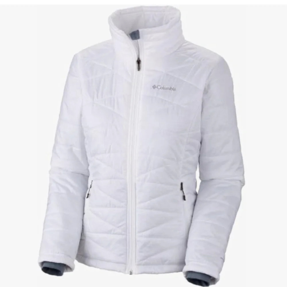 Columbia Mighty Lite III Insulated Windowpane White Jacket Women's Size Small - Picture 9 of 13